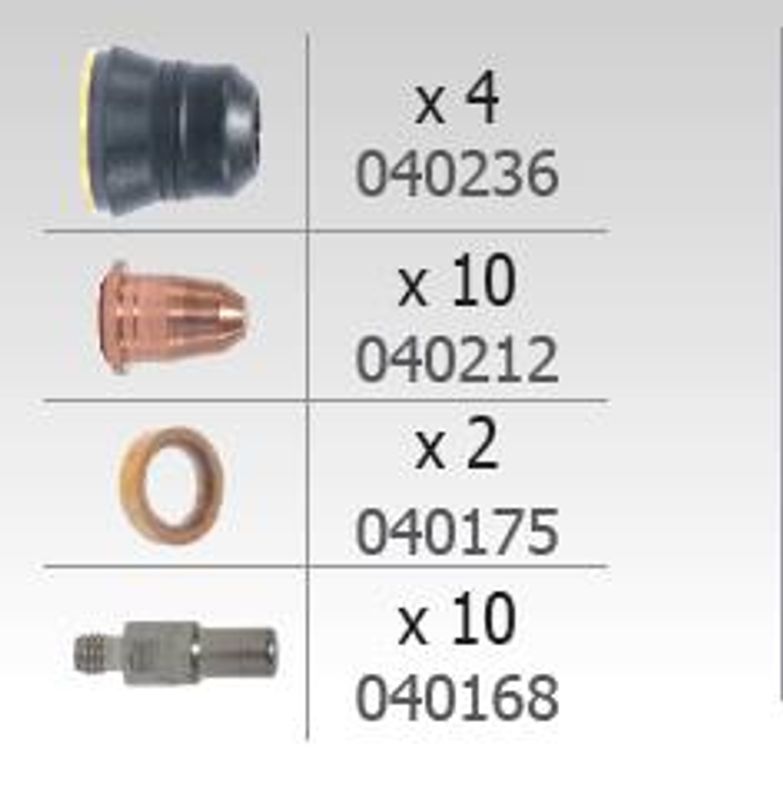 Plasma tips til TPT25 / MT35K / TPT40 – 10 stk